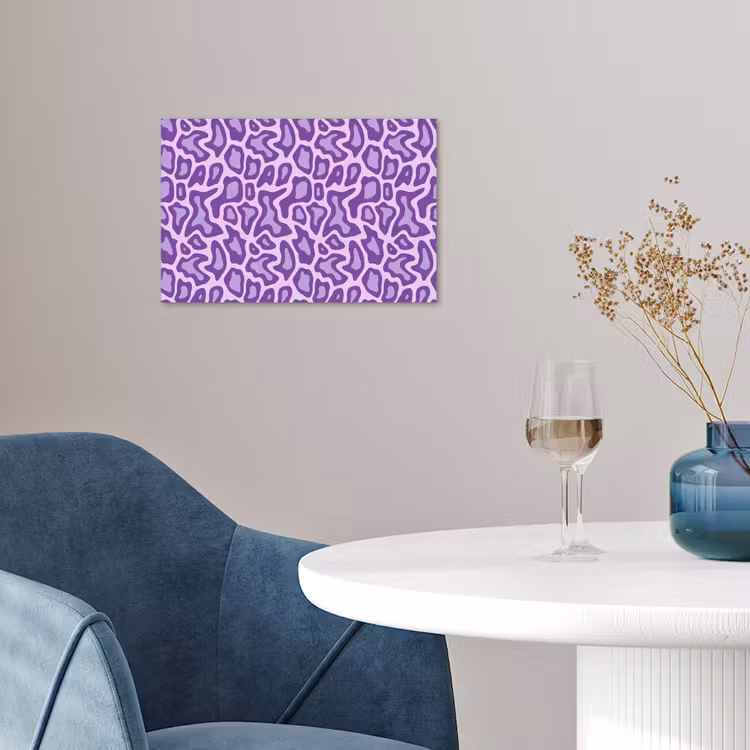 Poster - Paars - Abstract - Luipaard - Vlekken - Groovy - Patroon — 4