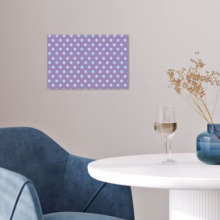 Poster - Paars - Blauw - Geometrisch - Stippen - Polka Dot - Patroon — 4