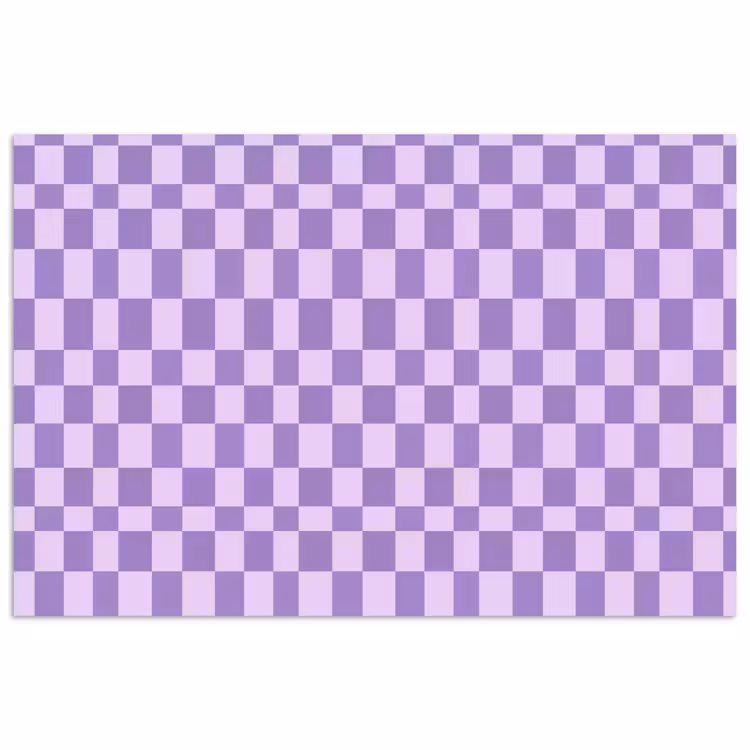 Poster - Paars - Geometrisch - Dambord - Blokken - Patroon — 1