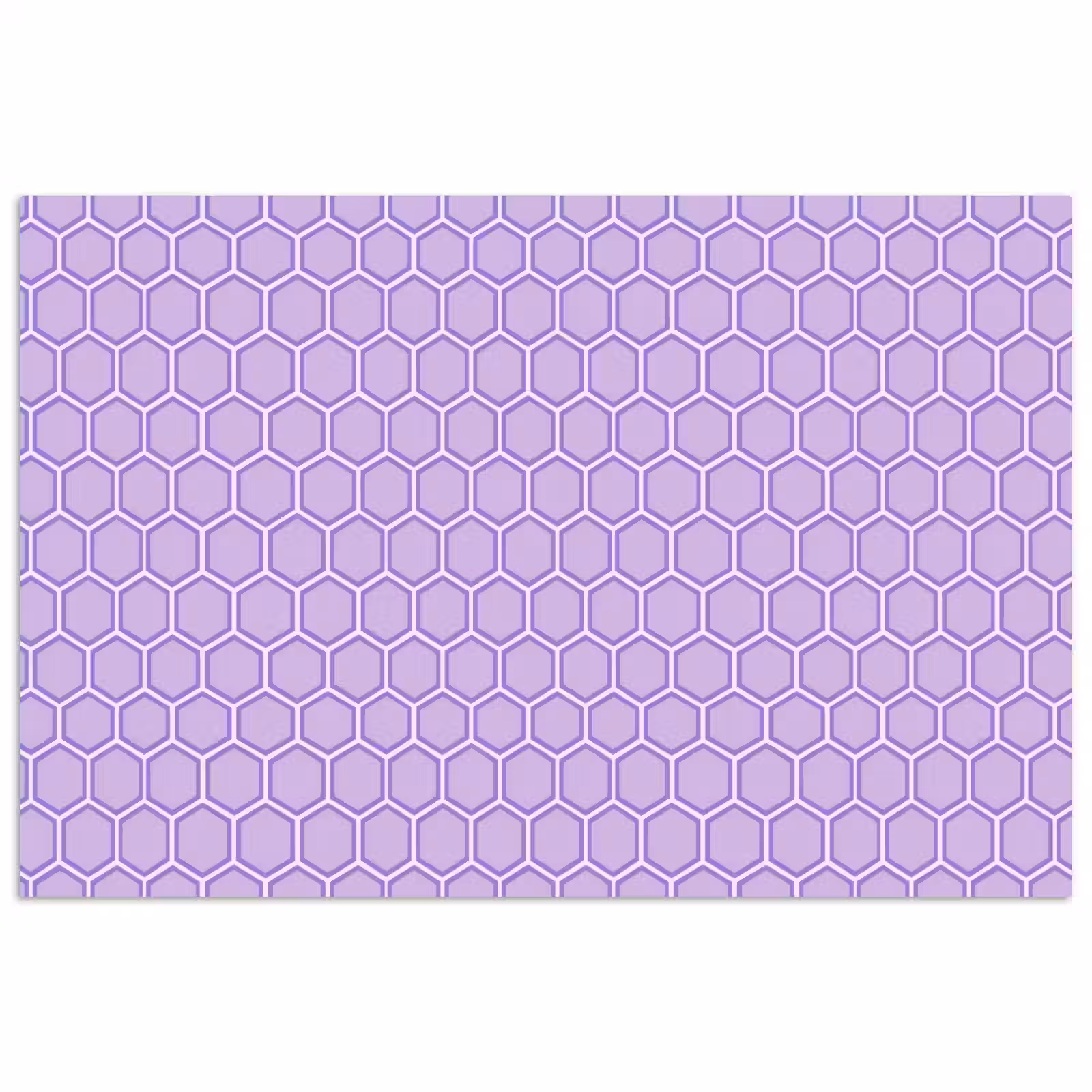 Poster - Paars - Geometrisch - Honeycomb - Bijenraat - Patroon — 1