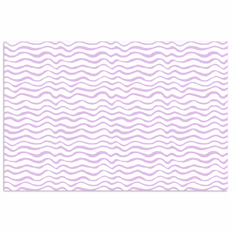 Poster - Lila - Geometrisch - Golfjes - Lijnen - Patroon — 1