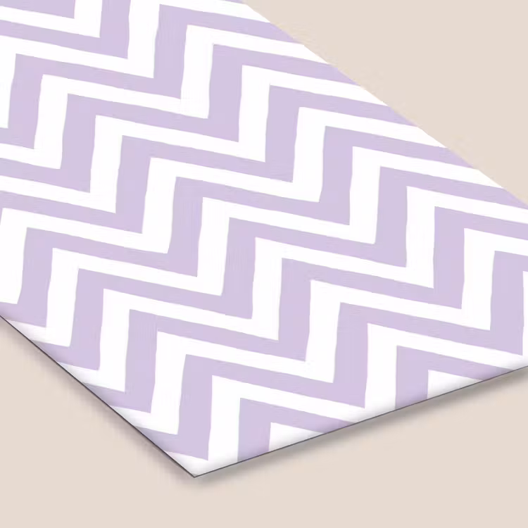 Poster met lijst - Lila - Geometrisch - Chevron - Zigzag - Patroon — 7