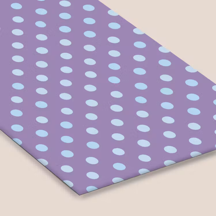 Poster met lijst - Paars - Blauw - Geometrisch - Stippen - Polka Dot - Patroon — 7