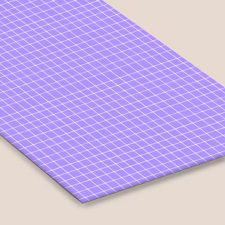 Poster met lijst - Paars - Geometrisch - Raster - Minimalistisch - Patroon — 7