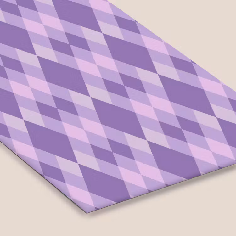 Poster met lijst - Paars - Geometrisch - Ruiten - Argyle - Patroon — 7