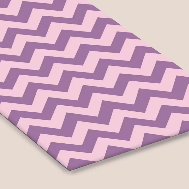 Poster met lijst - Paars - Roze - Geometrisch - Chevron - Zigzag - Patroon — 7