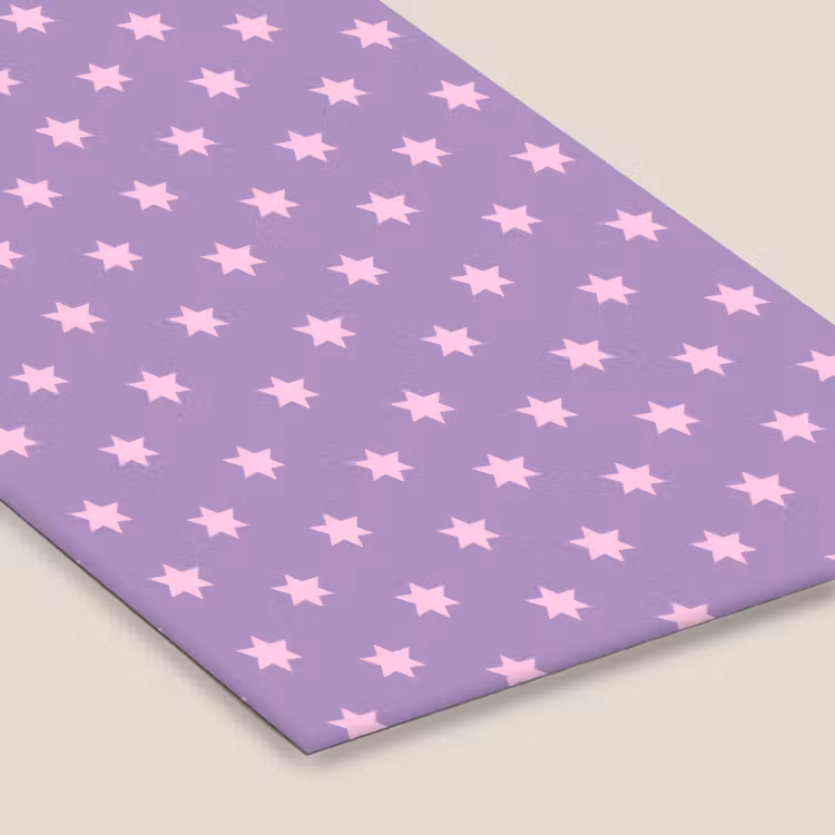Poster met lijst - Paars - Roze - Sterren - Geometrisch - Patroon — 7