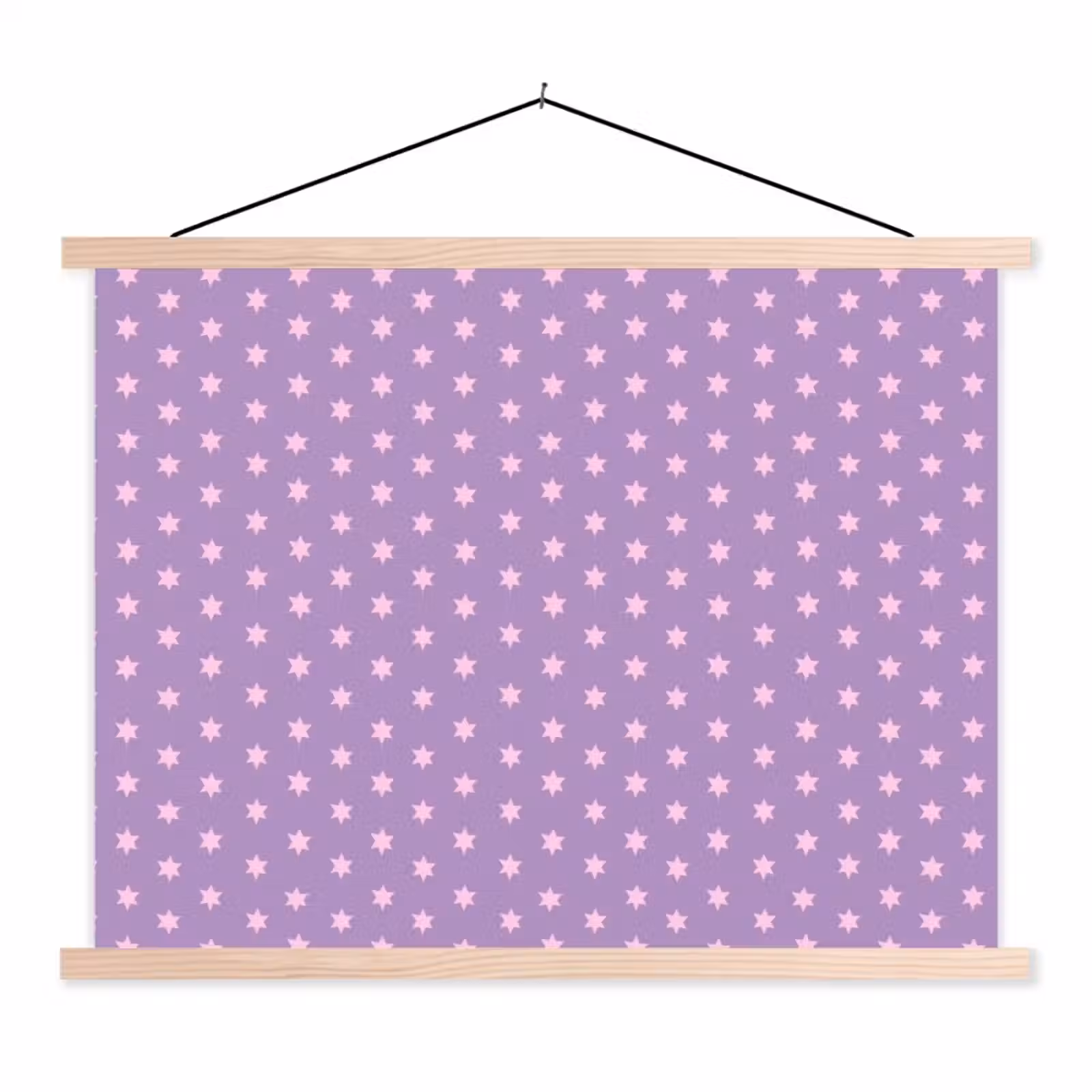Schoolplaat - Paars - Roze - Sterren - Geometrisch - Patroon — 1