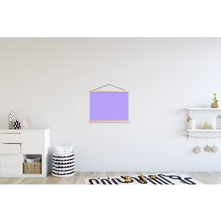 Schoolplaat - Paars - Geometrisch - Raster - Minimalistisch - Patroon — 3
