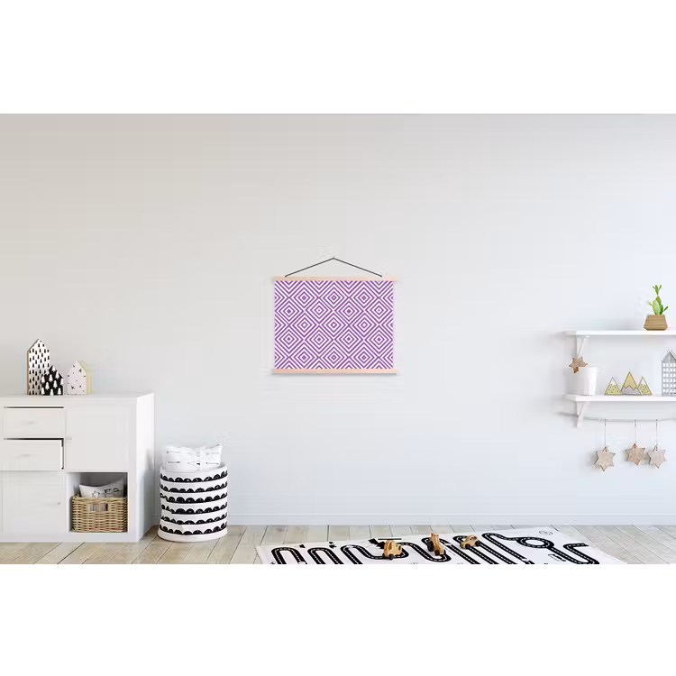 Schoolplaat - Paars - Geometrisch - Ruiten - Concentrisch - Patroon — 3