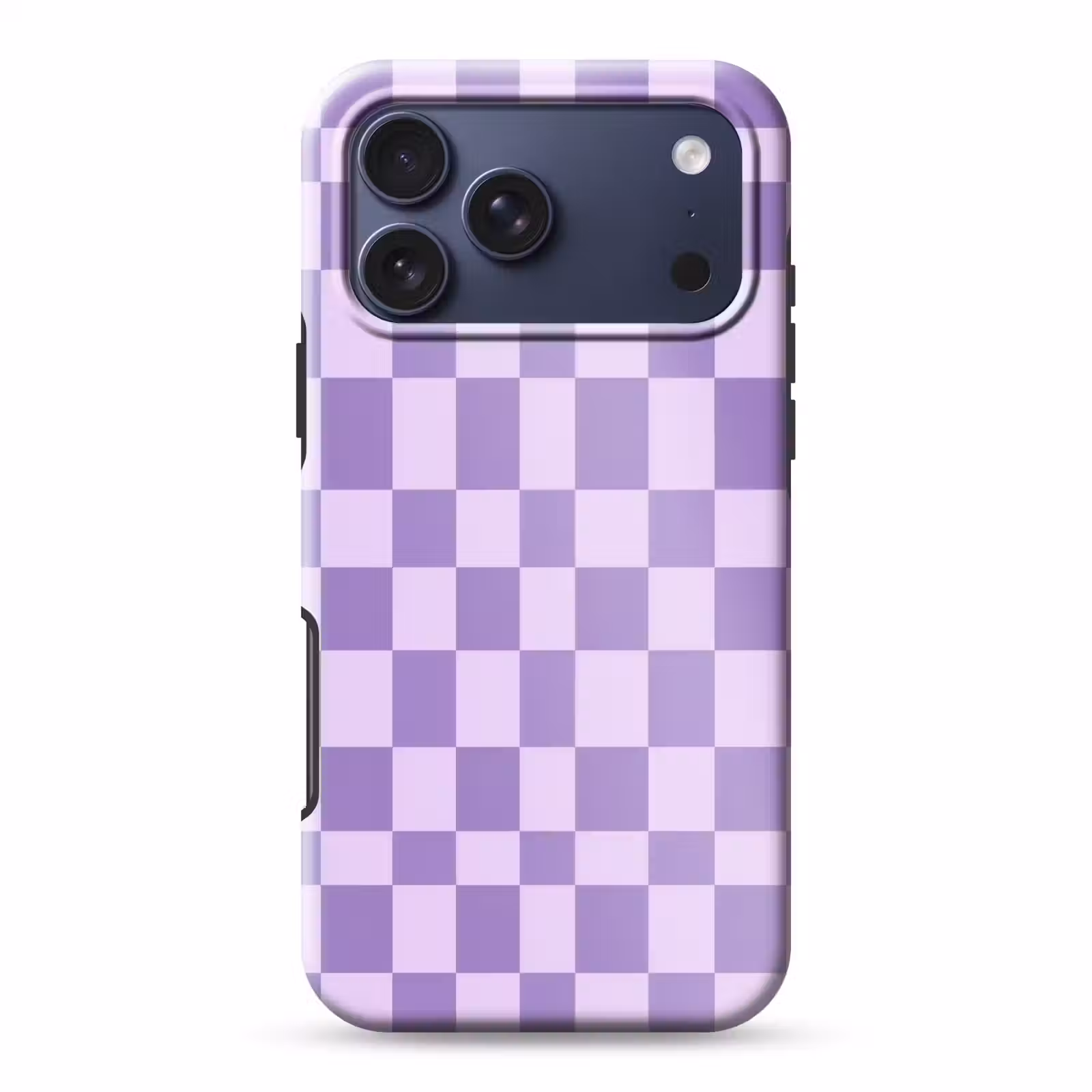 Telefoonhoesje Toughcase - Paars - Geometrisch - Dambord - Blokken - Patroon — 1