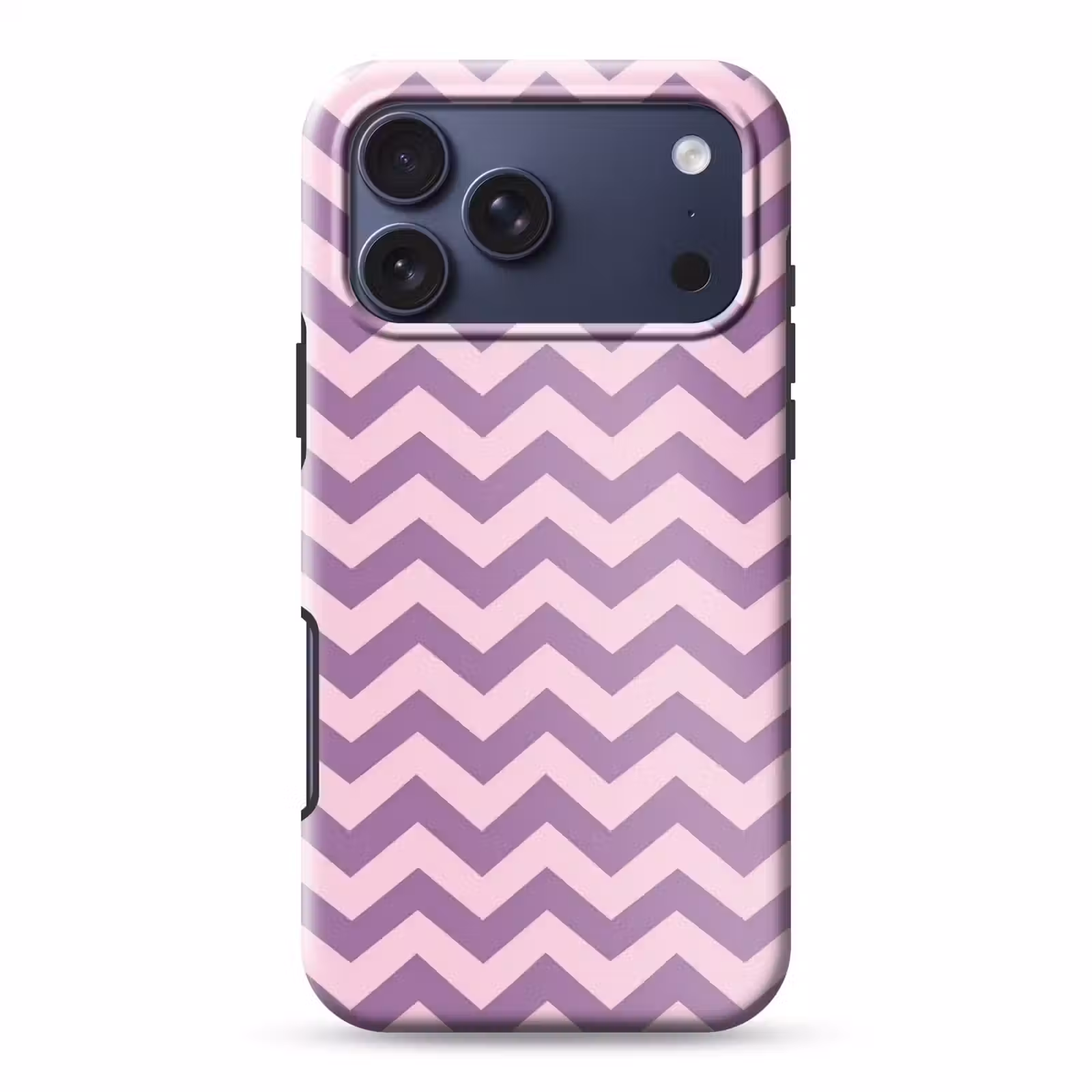 Telefoonhoesje Toughcase - Paars - Roze - Geometrisch - Chevron - Zigzag - Patroon — 1