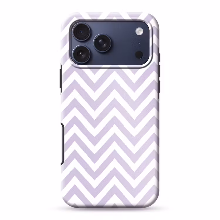 Telefoonhoesje Toughcase - Lila - Geometrisch - Chevron - Zigzag - Patroon — 1