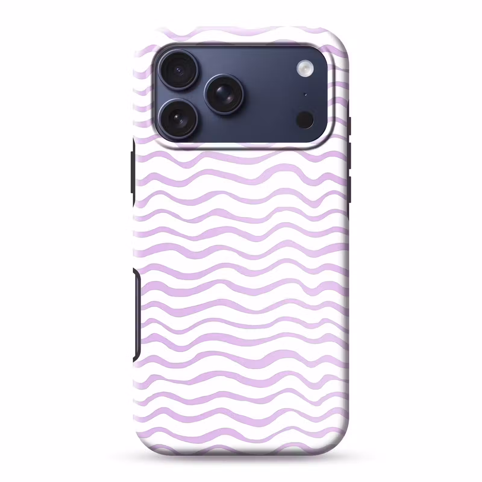 Telefoonhoesje Toughcase - Lila - Geometrisch - Golfjes - Lijnen - Patroon — 1