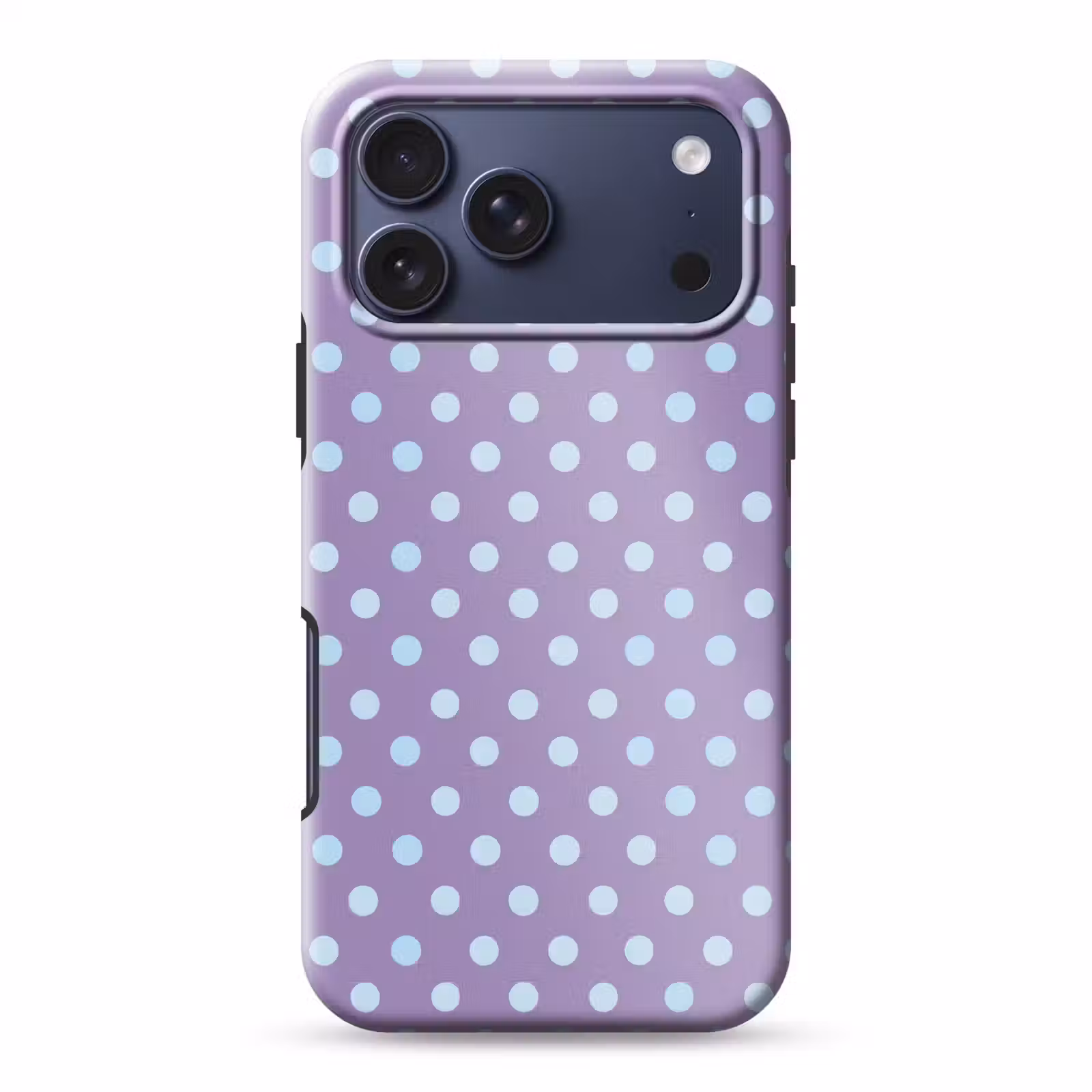 Telefoonhoesje Toughcase - Paars - Blauw - Geometrisch - Stippen - Polka Dot - Patroon — 1