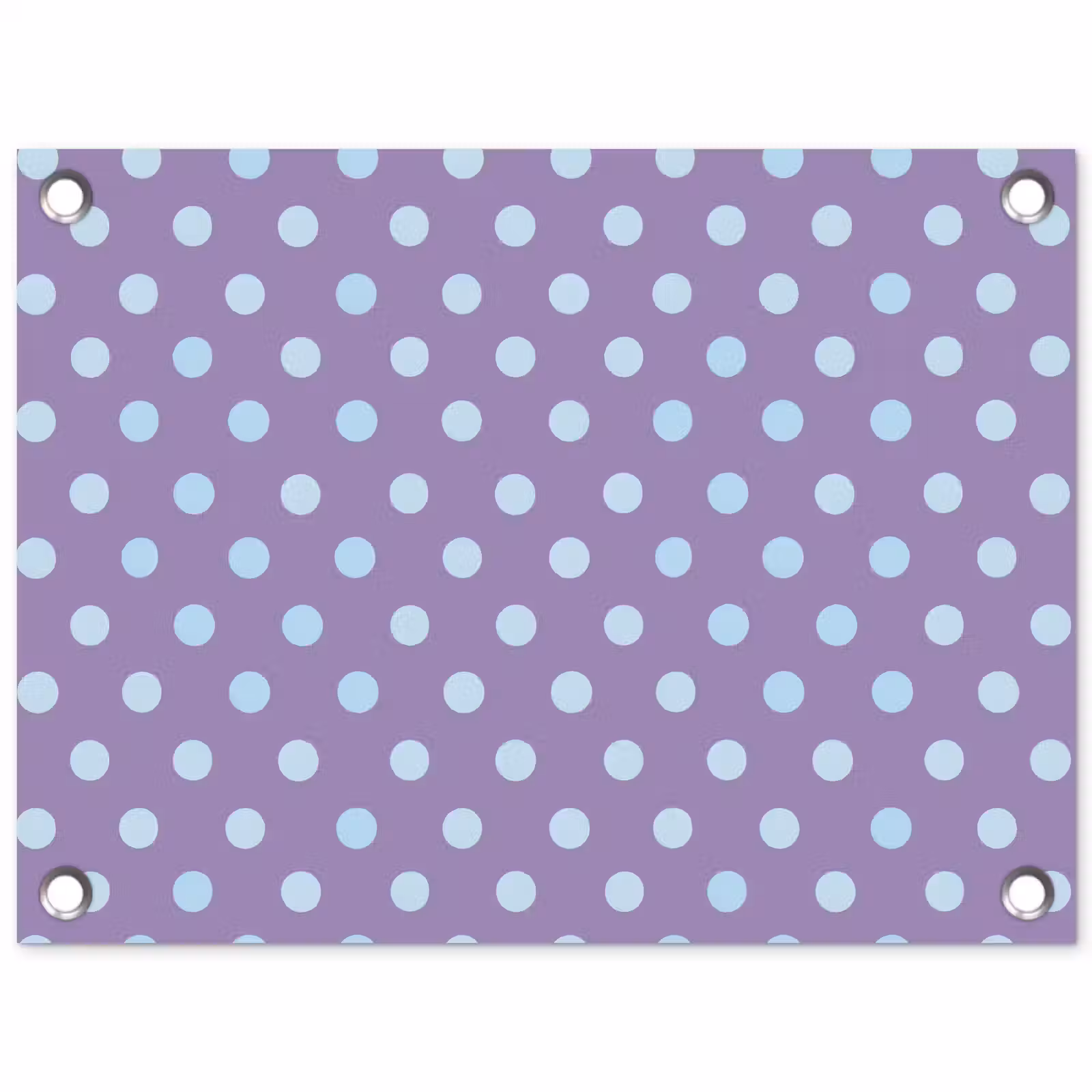 Tuinposter - Paars - Blauw - Geometrisch - Stippen - Polka Dot - Patroon — 1