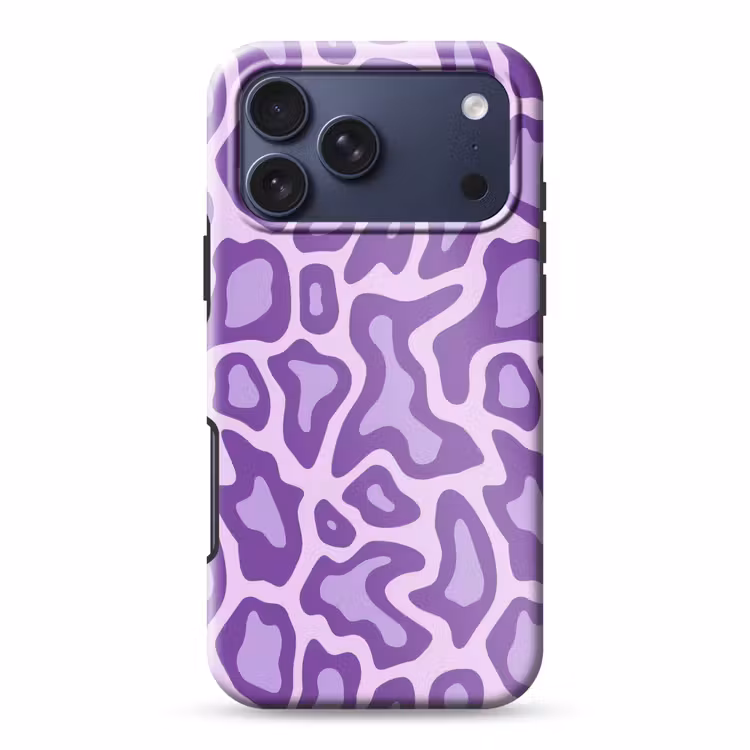 Telefoonhoesje Toughcase - Paars - Abstract - Luipaard - Vlekken - Groovy - Patroon — 1