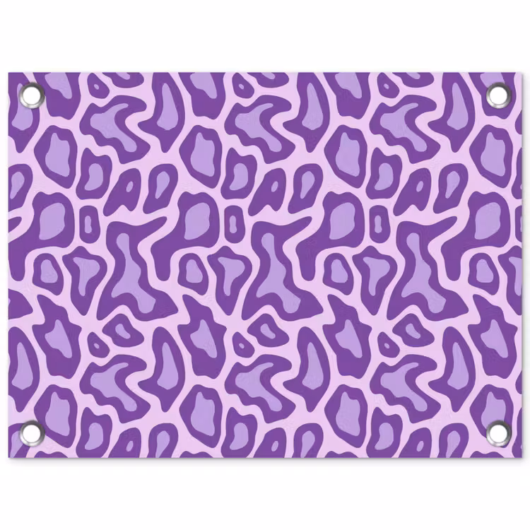 Tuinposter - Paars - Abstract - Luipaard - Vlekken - Groovy - Patroon — 1
