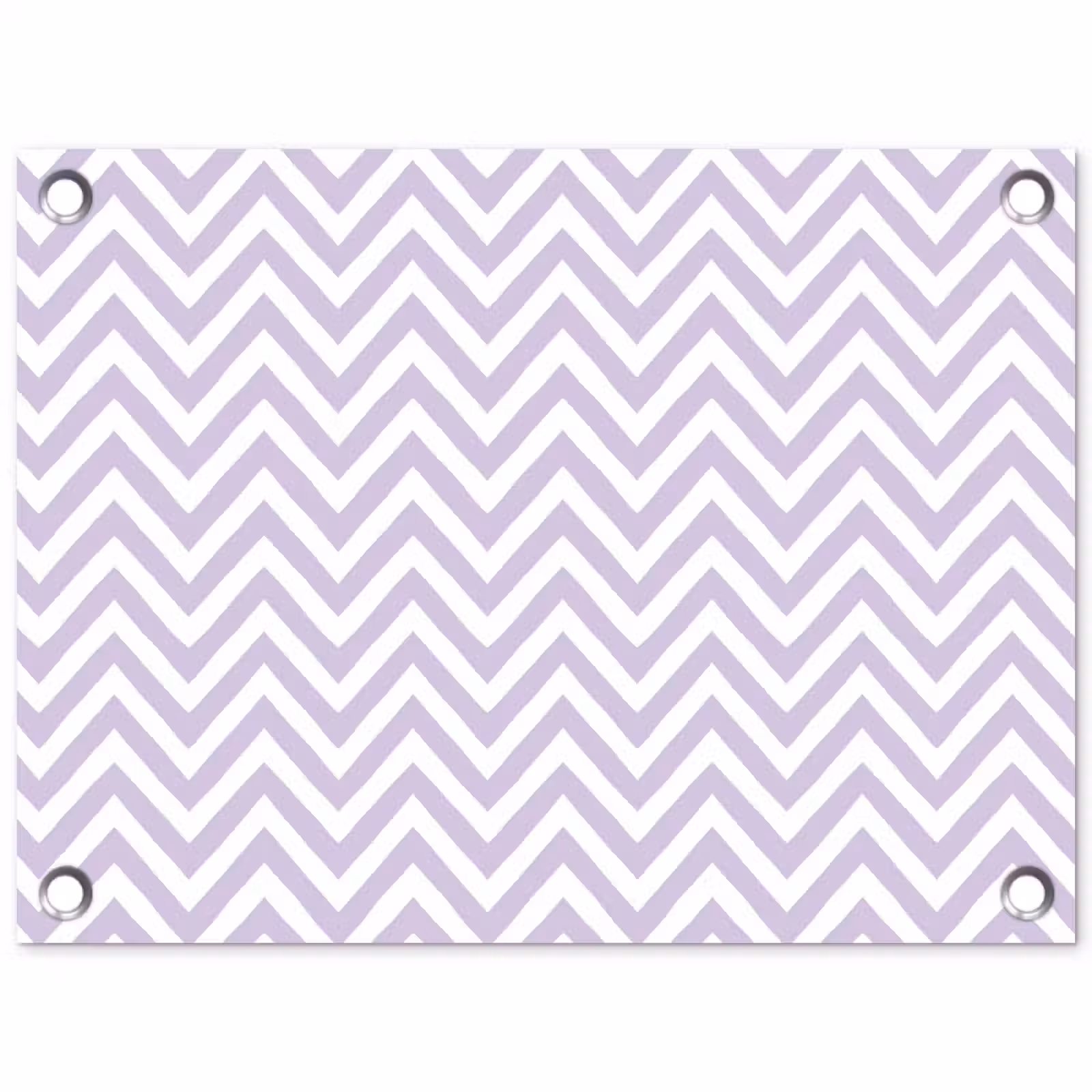 Tuinposter - Lila - Geometrisch - Chevron - Zigzag - Patroon — 1