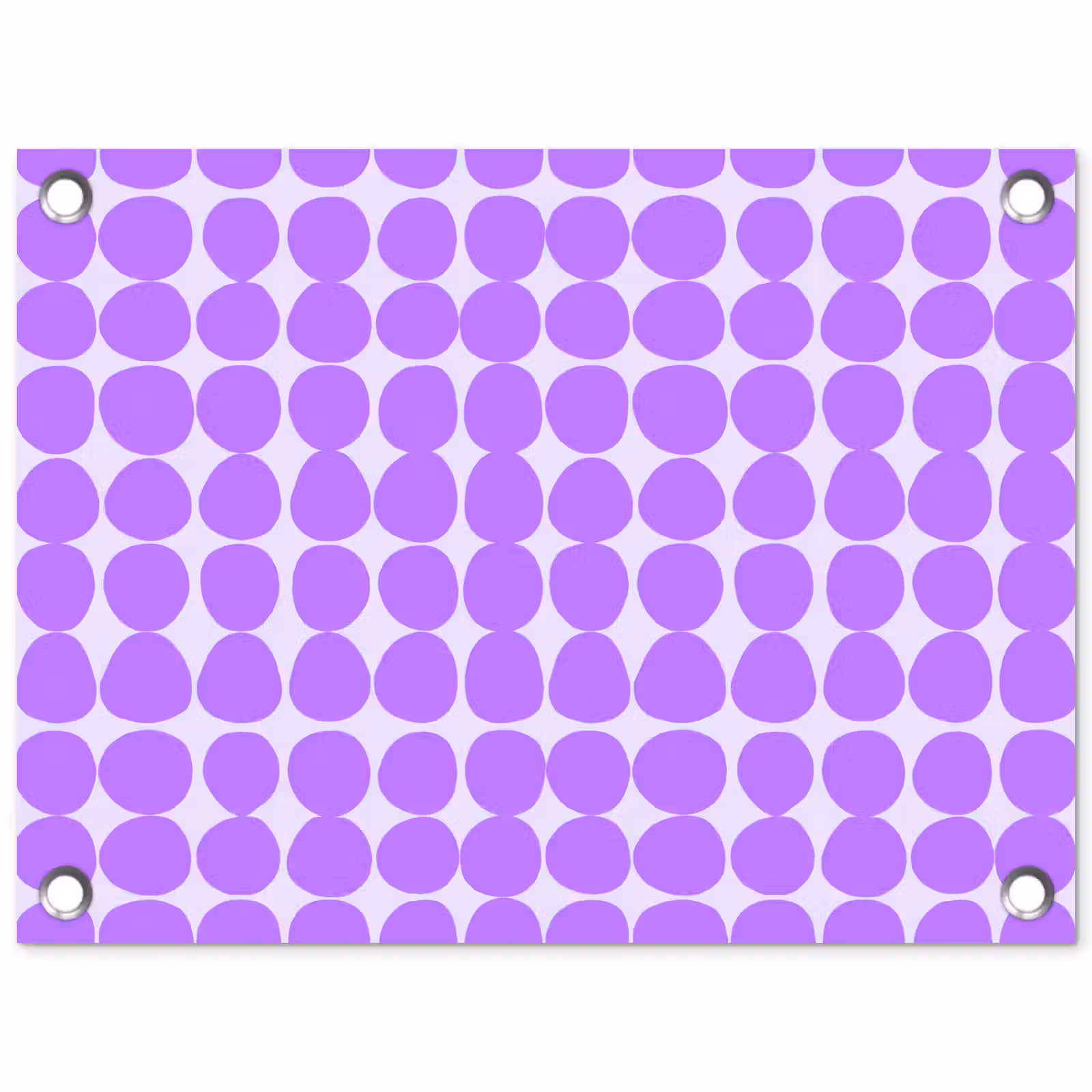 Tuinposter - Paars - Geometrisch - Stippen - Polka Dot - Patroon — 1