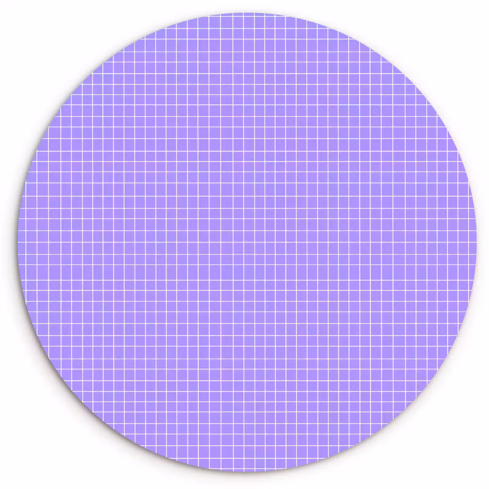 Wandcirkel - Glas - Paars - Geometrisch - Raster - Minimalistisch - Patroon — 1