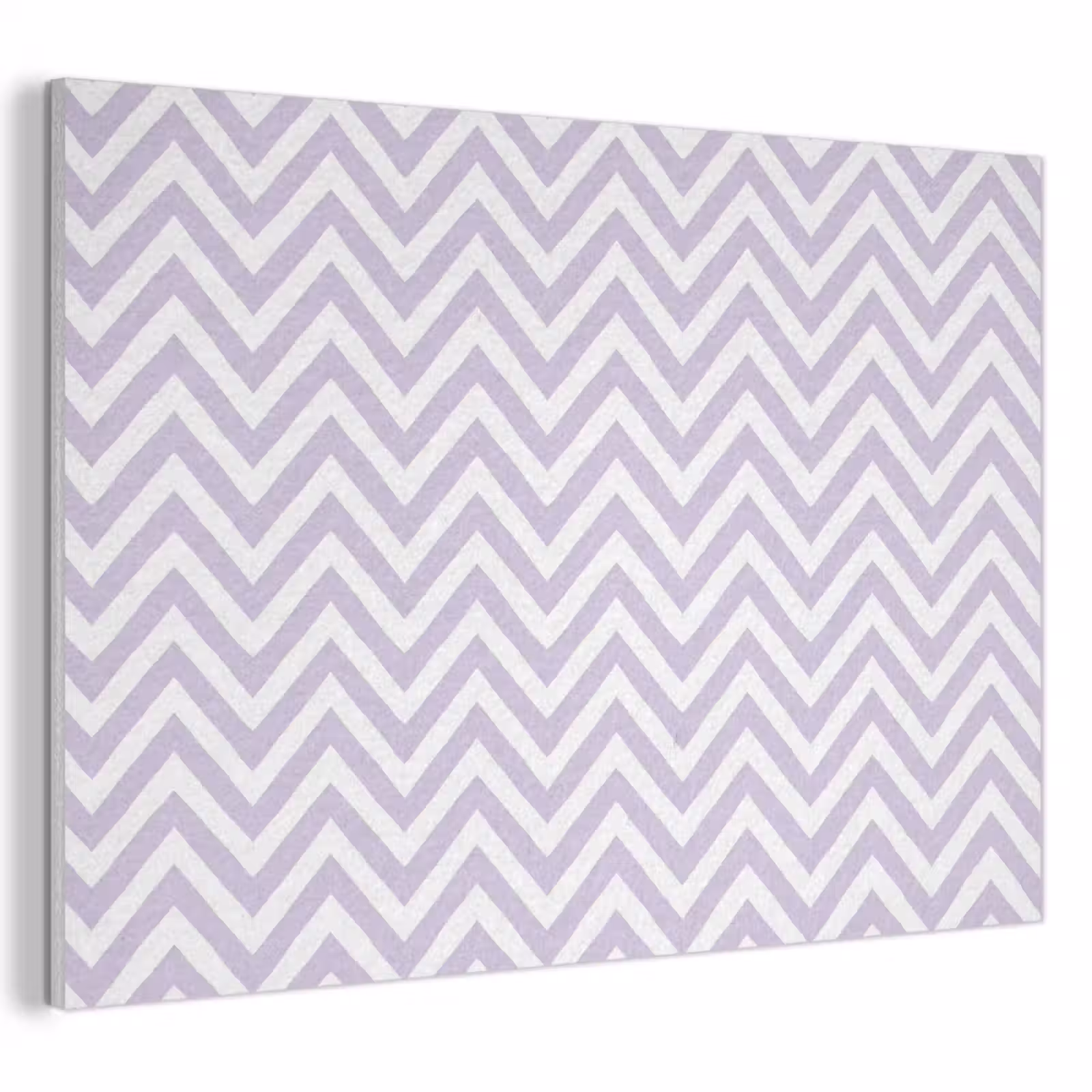 Akoestisch schilderij - Lila - Geometrisch - Chevron - Zigzag - Patroon — 1