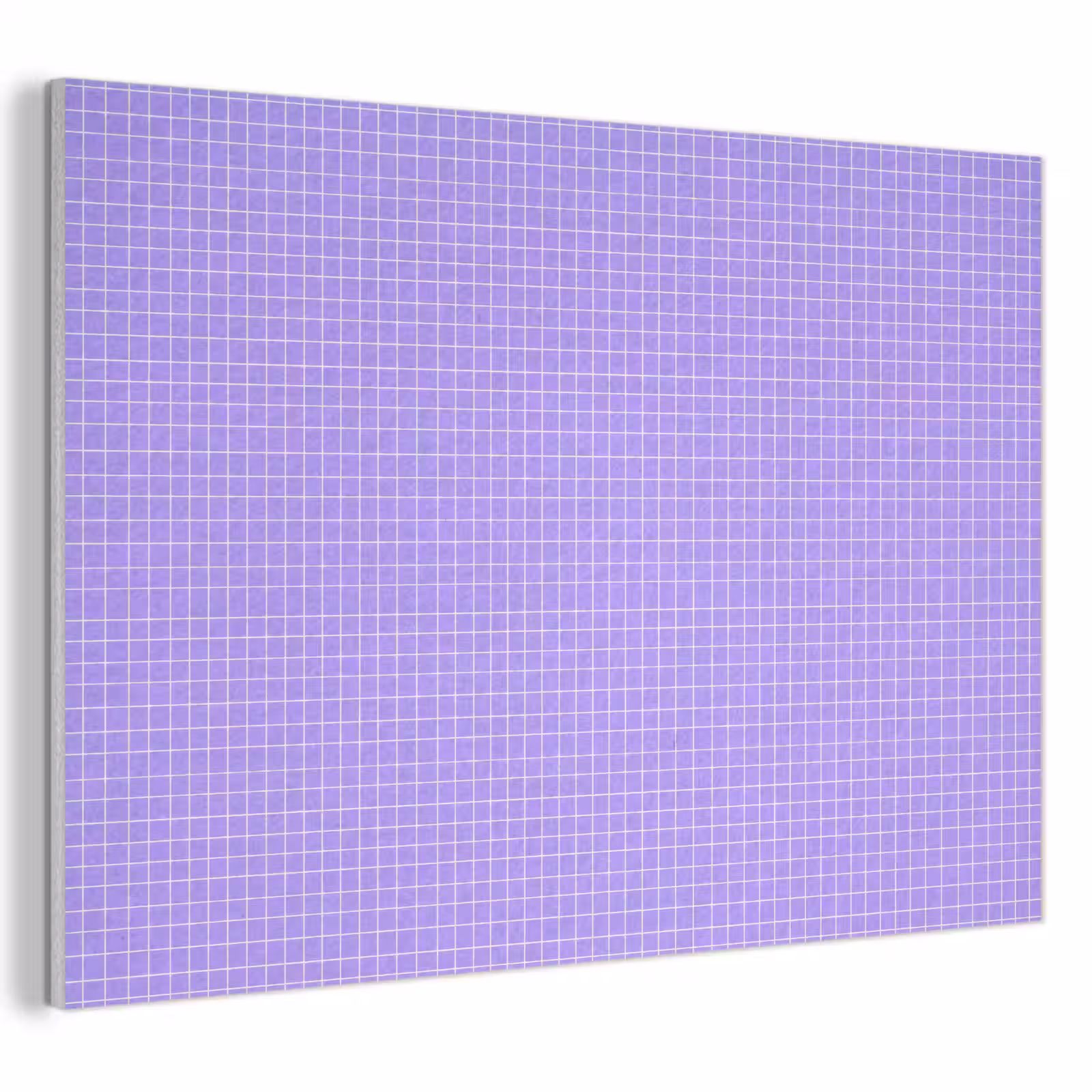 Akoestisch schilderij - Paars - Geometrisch - Raster - Minimalistisch - Patroon — 1
