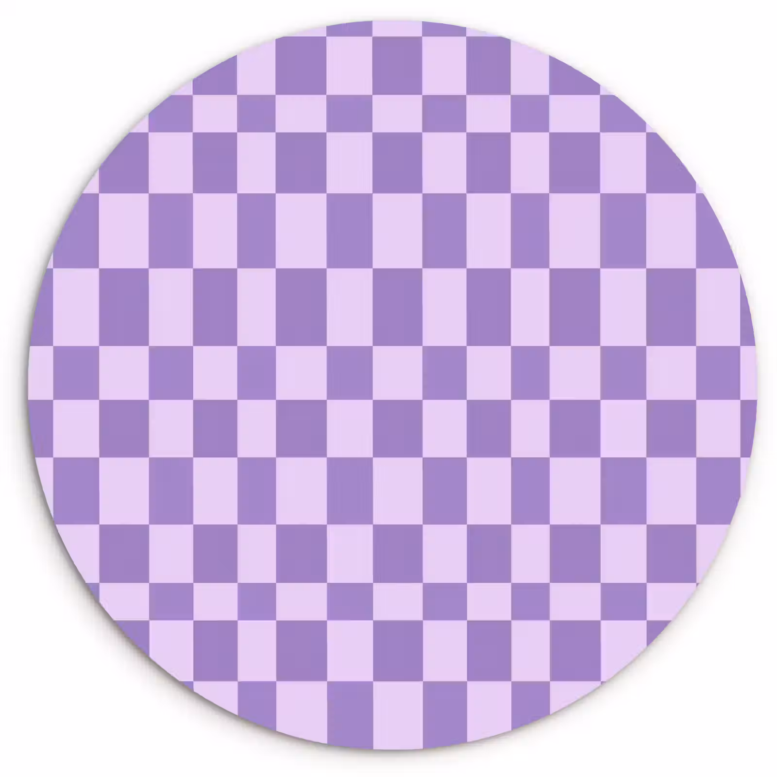 Wandcirkel - Glas - Paars - Geometrisch - Dambord - Blokken - Patroon — 1