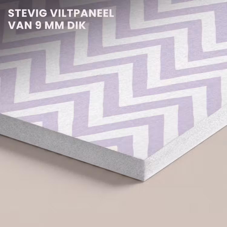 Akoestisch schilderij - Lila - Geometrisch - Chevron - Zigzag - Patroon — 5