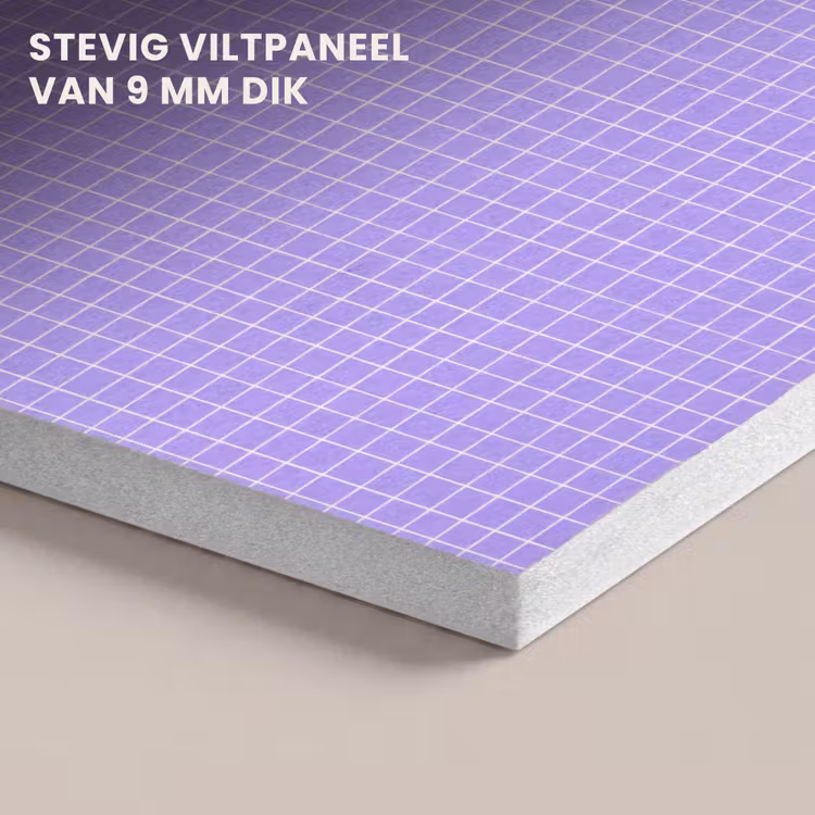 Akoestisch schilderij - Paars - Geometrisch - Raster - Minimalistisch - Patroon — 5