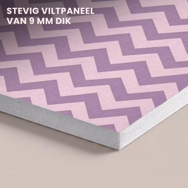 Akoestisch schilderij - Paars - Roze - Geometrisch - Chevron - Zigzag - Patroon — 5