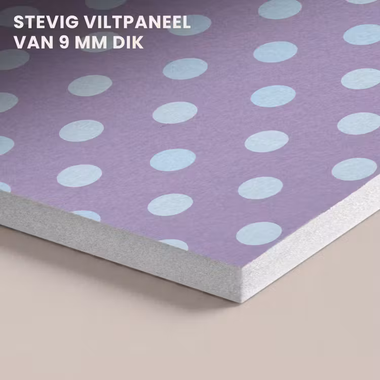Akoestisch schilderij - Paars - Blauw - Geometrisch - Stippen - Polka Dot - Patroon — 5