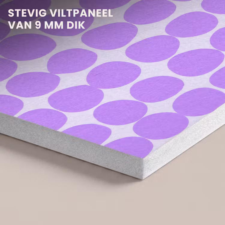 Akoestisch schilderij - Paars - Geometrisch - Stippen - Polka Dot - Patroon — 5