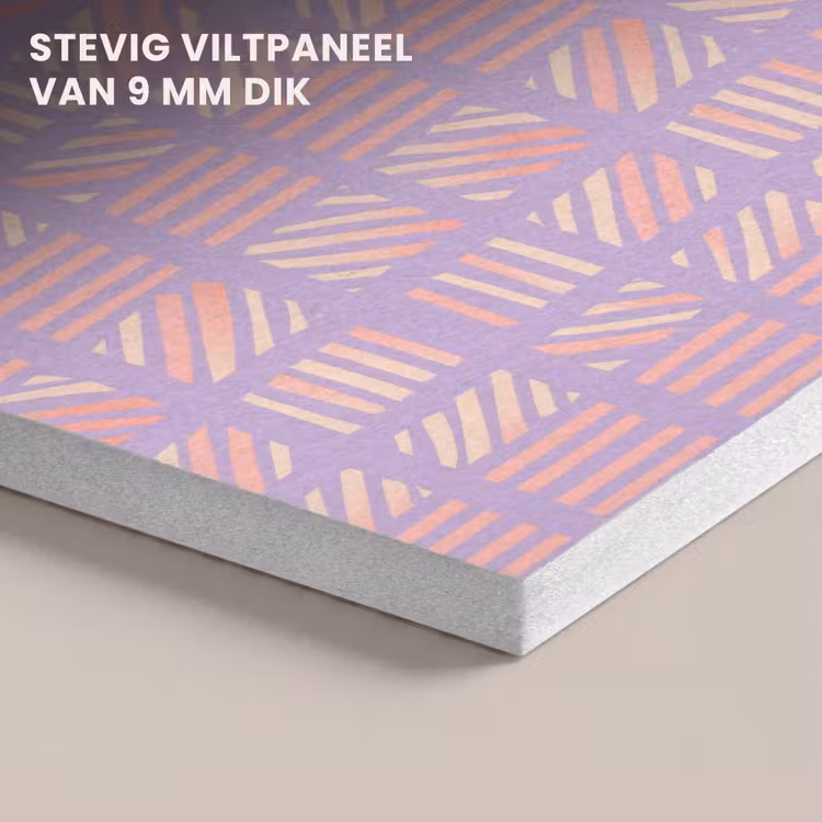 Akoestisch schilderij - Paars - Roze - Geometrisch - Strepen - Blokken - Patroon — 5