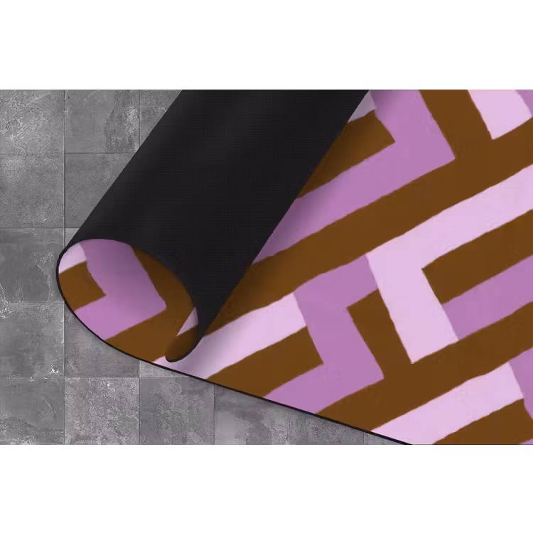 Keukenloper - Bruin - Roze - Geometrisch - Meander - Patroon — 4