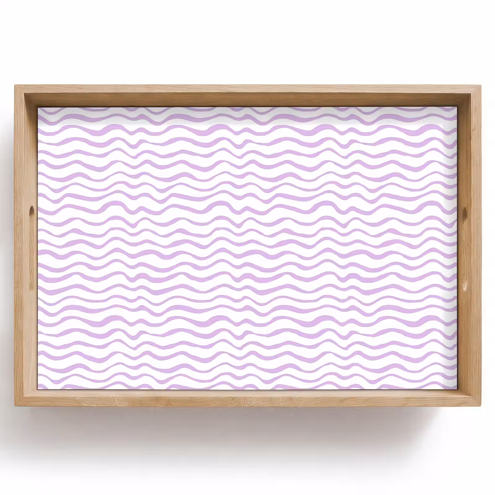 Dienblad - Lila - Geometrisch - Golfjes - Lijnen - Patroon — 1