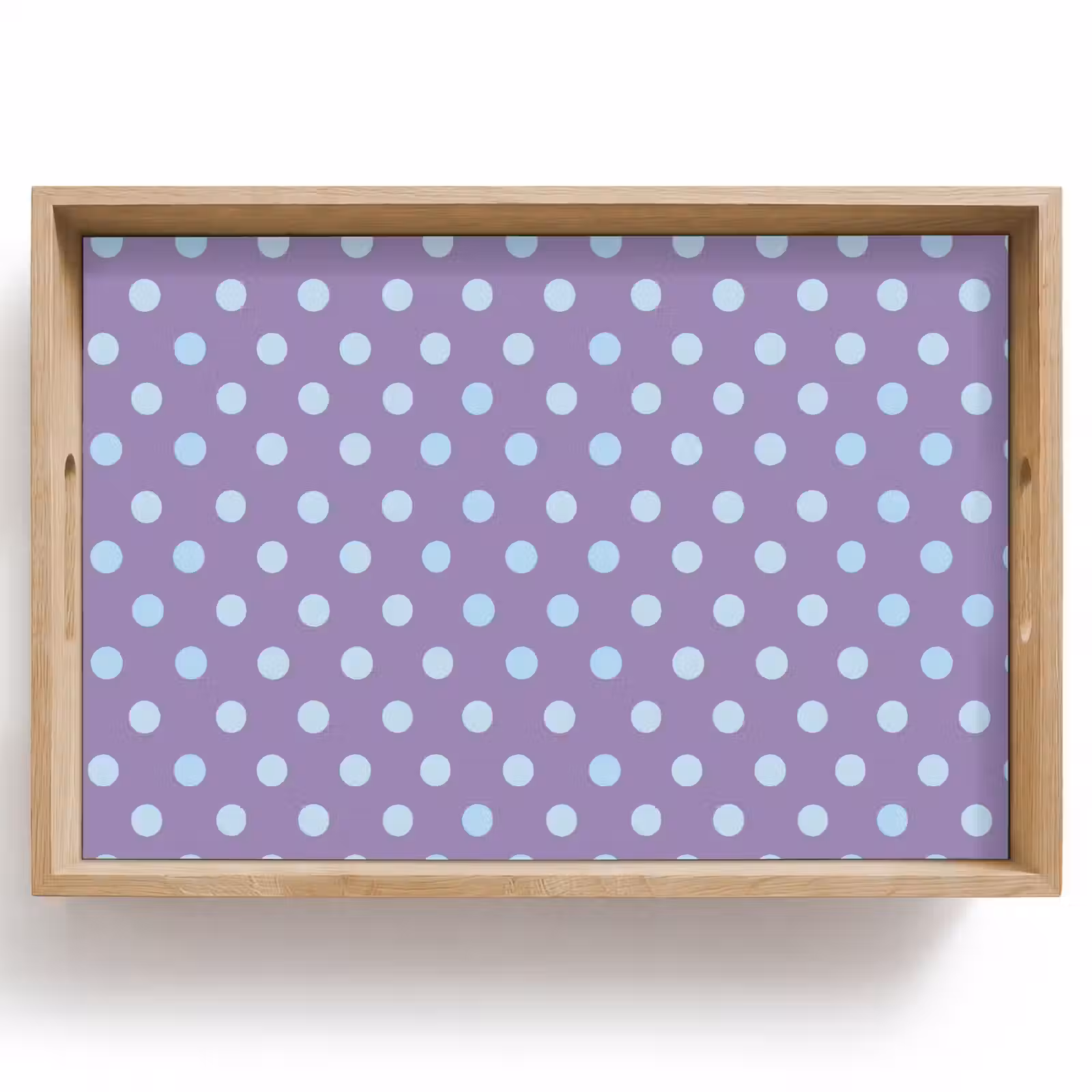 Dienblad - Paars - Blauw - Geometrisch - Stippen - Polka Dot - Patroon — 1