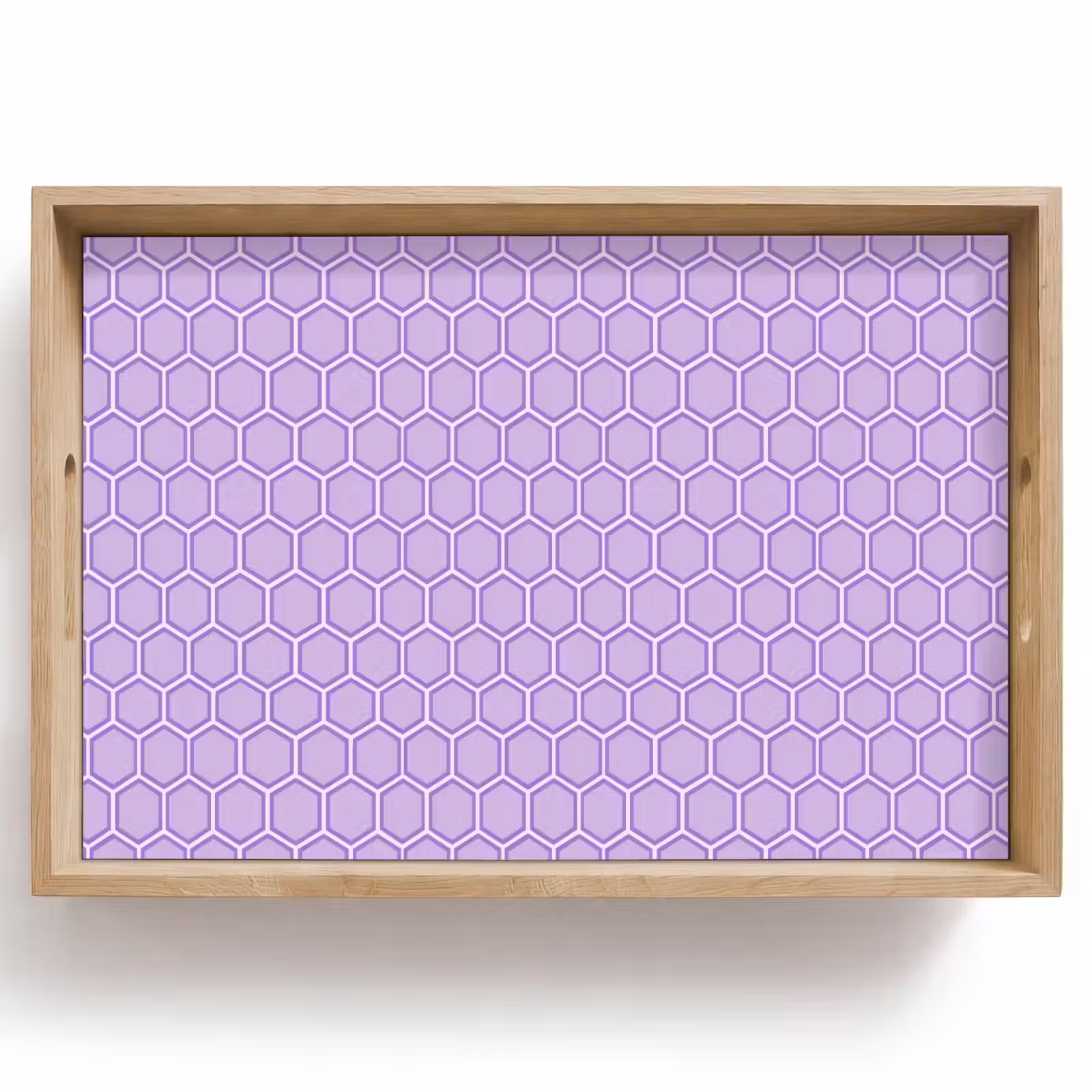 Dienblad - Paars - Geometrisch - Honeycomb - Bijenraat - Patroon — 1