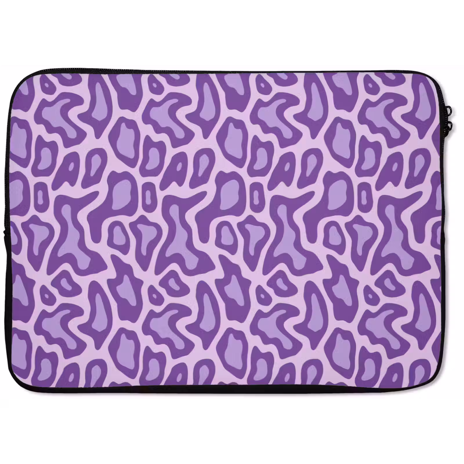 Laptophoes - Paars - Abstract - Luipaard - Vlekken - Groovy - Patroon — 1
