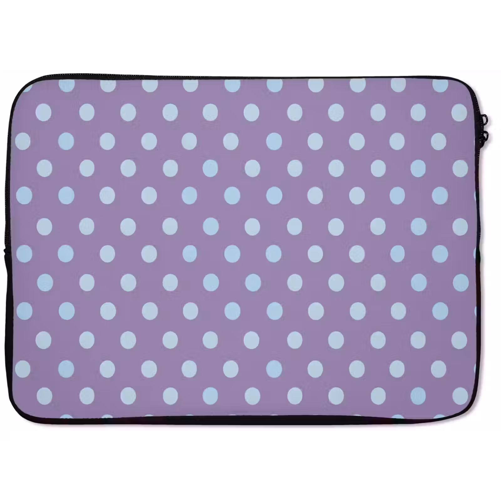 Laptophoes - Paars - Blauw - Geometrisch - Stippen - Polka Dot - Patroon — 1