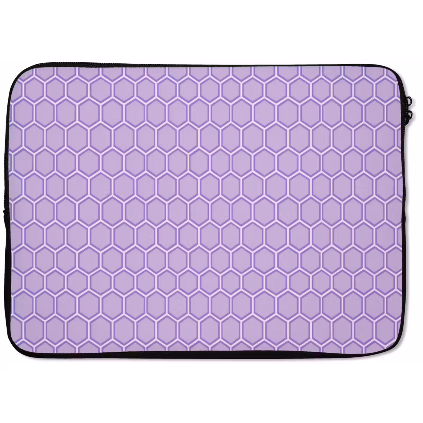 Laptophoes - Paars - Geometrisch - Honeycomb - Bijenraat - Patroon — 1