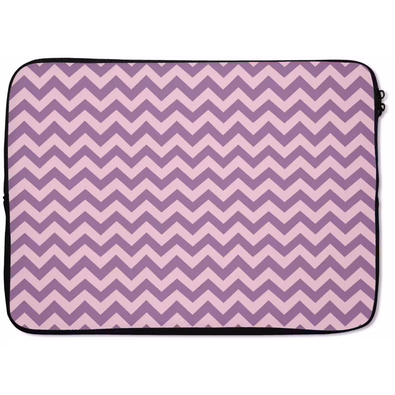 Laptophoes - Paars - Roze - Geometrisch - Chevron - Zigzag - Patroon — 1