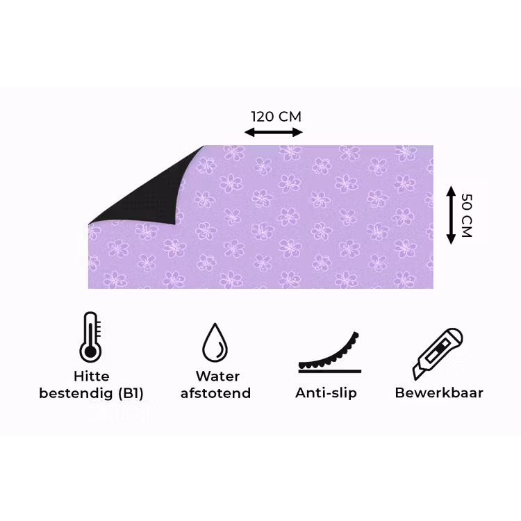 Keukenloper - Lila - Botanisch - Bloemen - Handgetekend - Patroon — 5