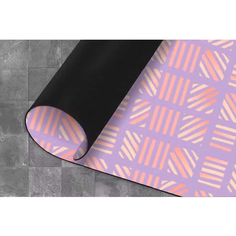 Keukenloper - Paars - Roze - Geometrisch - Strepen - Blokken - Patroon — 4