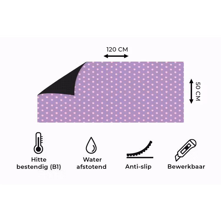 Keukenloper - Paars - Roze - Sterren - Geometrisch - Patroon — 5