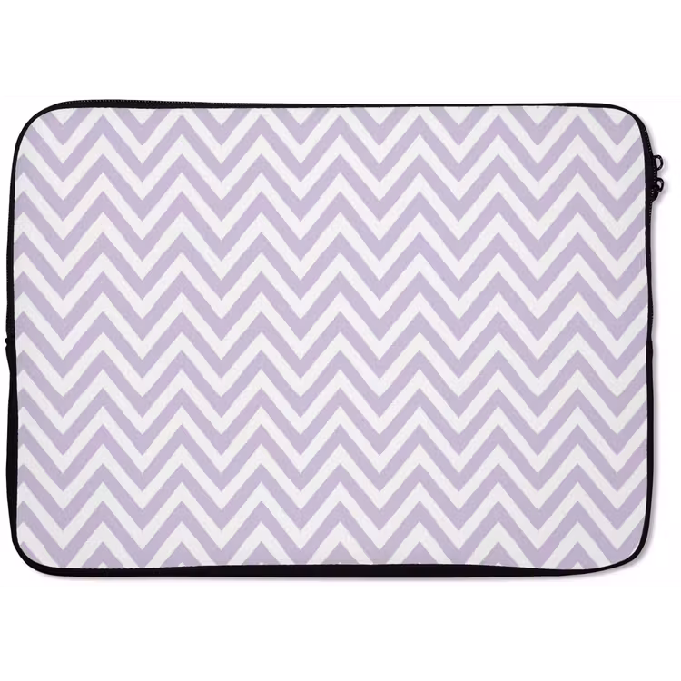 Laptophoes - Lila - Geometrisch - Chevron - Zigzag - Patroon — 1
