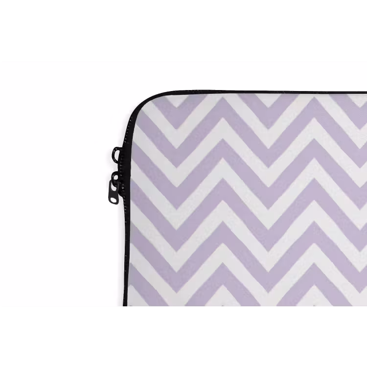 Laptophoes - Lila - Geometrisch - Chevron - Zigzag - Patroon — 5