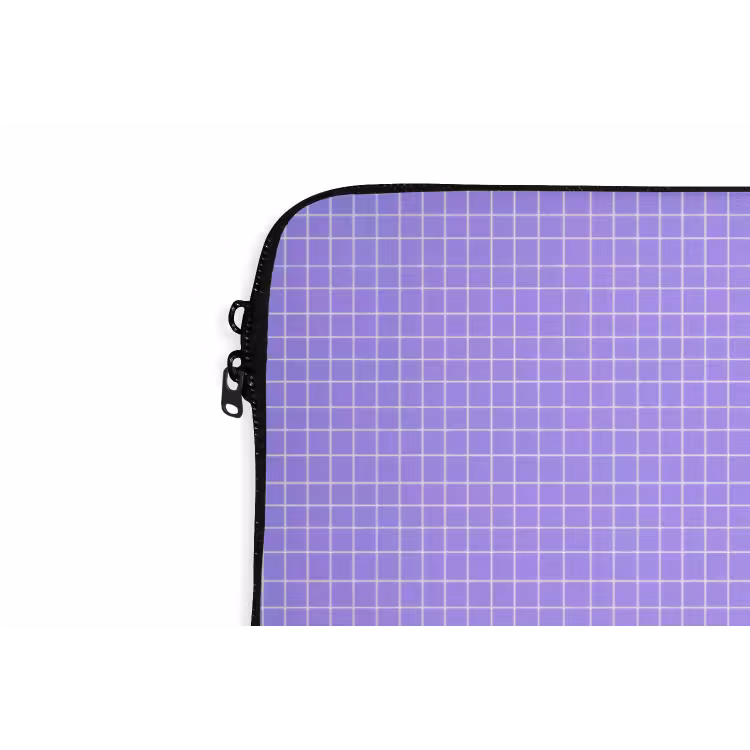 Laptophoes - Paars - Geometrisch - Raster - Minimalistisch - Patroon — 5