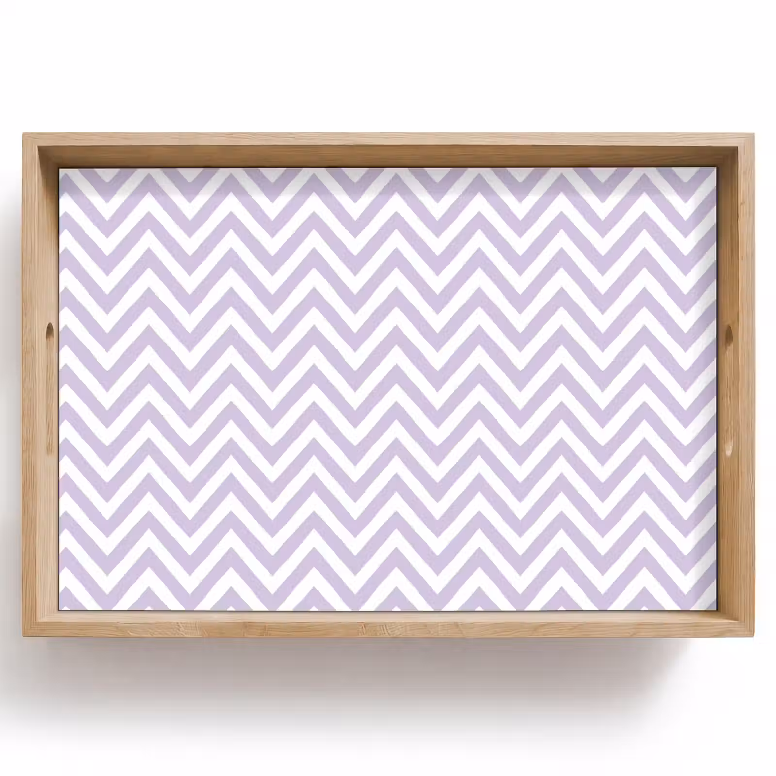 Dienblad - Lila - Geometrisch - Chevron - Zigzag - Patroon — 1