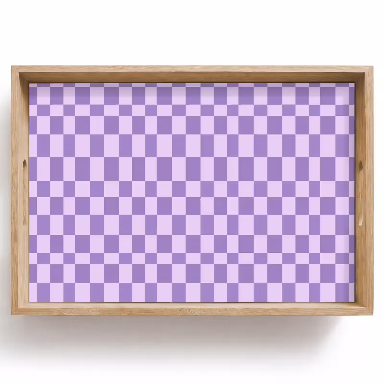 Dienblad - Paars - Geometrisch - Dambord - Blokken - Patroon — 1